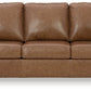 Bolsena - Caramel - Queen Sofa Sleeper - Leather Match - Forward Furniture