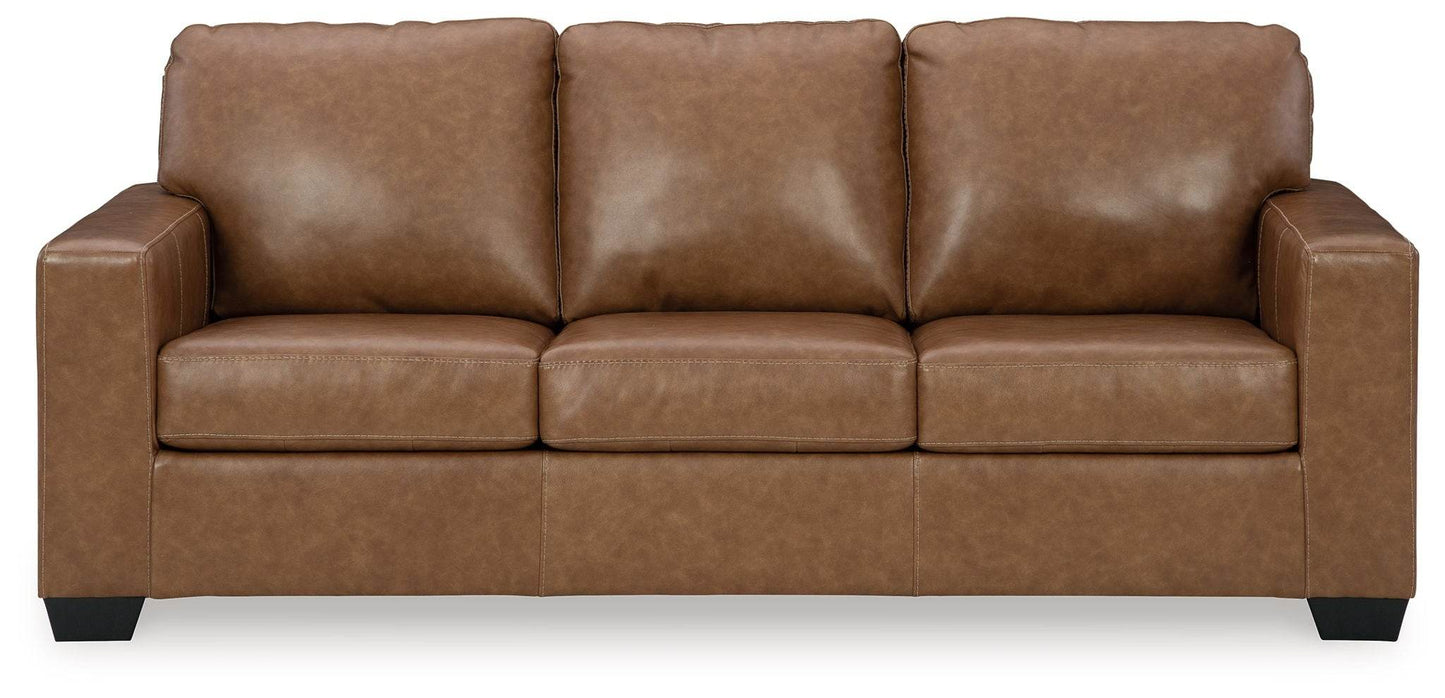 Bolsena - Caramel - Queen Sofa Sleeper - Leather Match - Forward Furniture