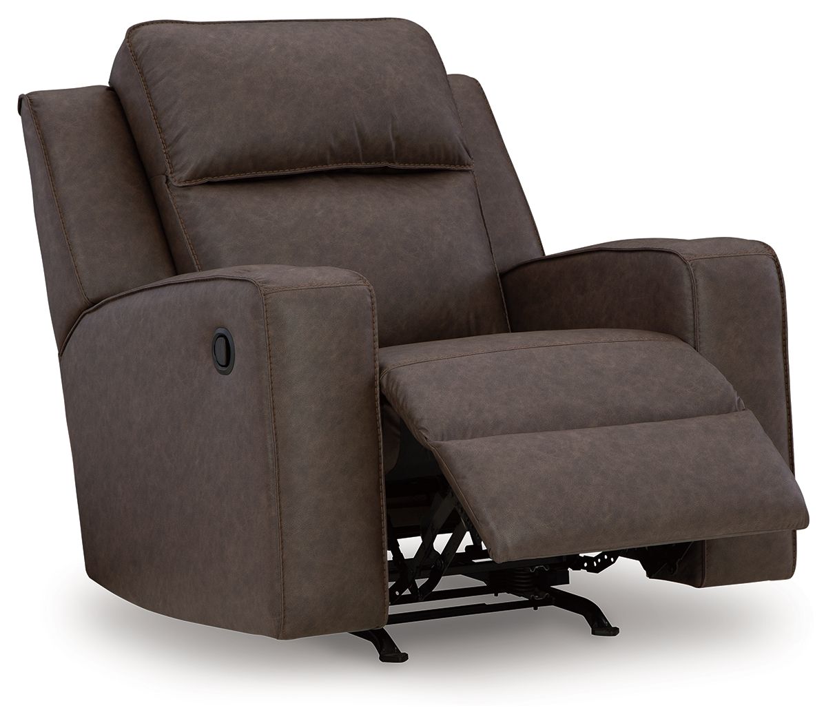 Lavenhorne - Granite - Rocker Recliner - Faux Leather