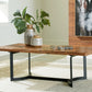 Fortmaine - Brown / Black - Rectangular Cocktail Table