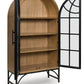 Gwenwich - Natural / Black - Accent Cabinet
