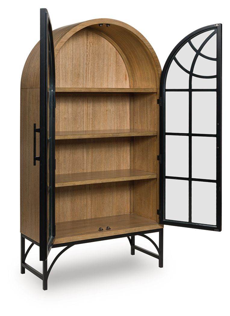 Gwenwich - Natural / Black - Accent Cabinet - Forward Furniture