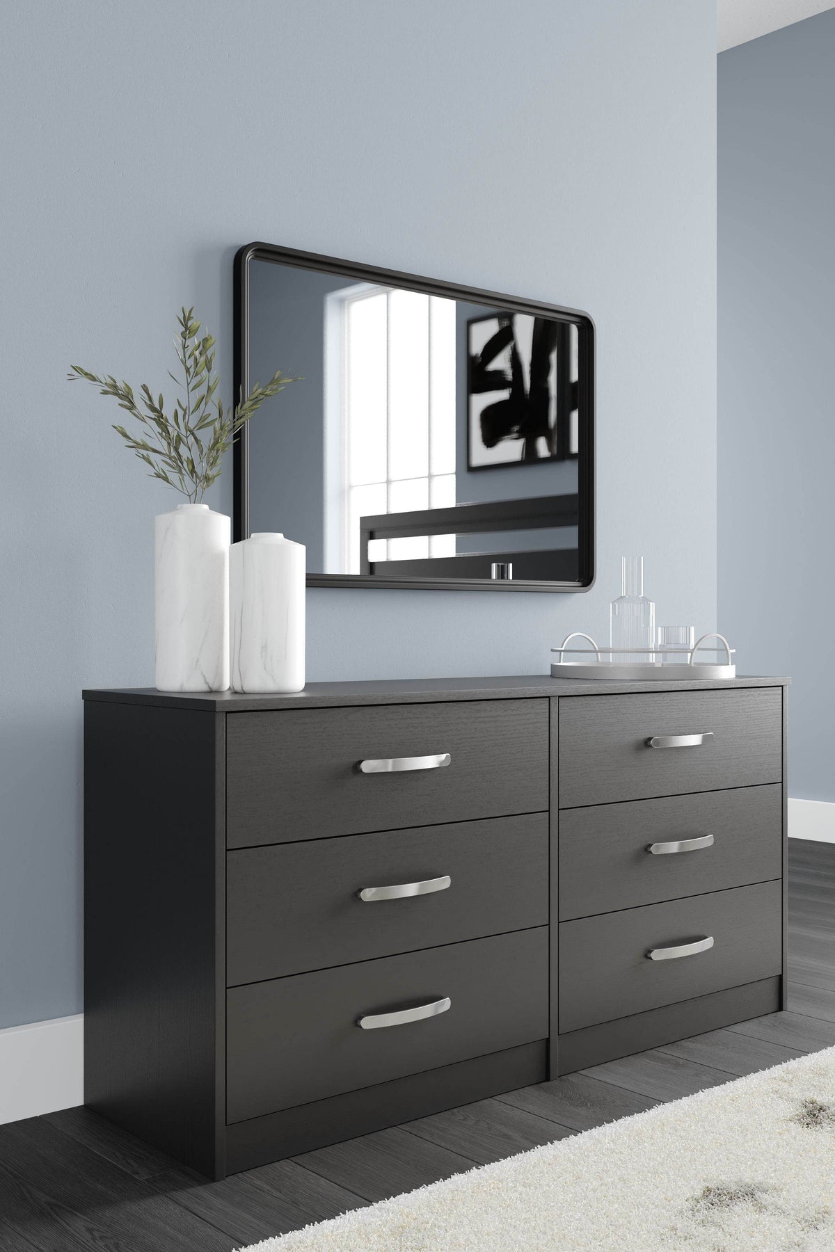 Finch - Black - Six Drawer Dresser - 29'' Height - Forward Furniture