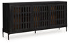 Vallisburg - Accent Cabinet - Black / Natural