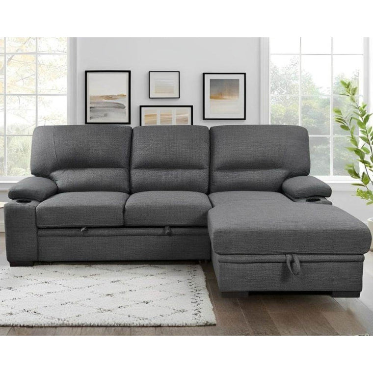 Porter Sleeper Sectional with Cup Holders - Forward Furniture