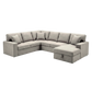 Hailey Modular Sleeper Sectional with Storage - light grey