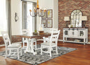 6 Pc. Table, 4 Chairs, Server