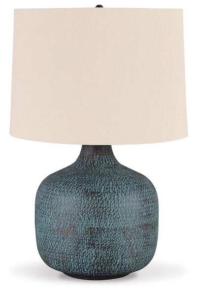 Malthace - Metal Table Lamp  - Patina
