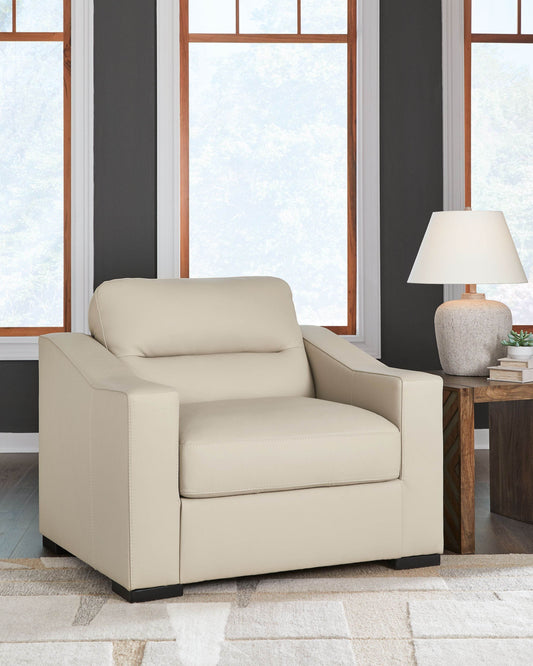 Treasure Trove - Chair And A Half - Leather Match - Almond