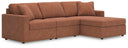 3 Pc. Sectional Sofa With RAF Corner Storage Chaise