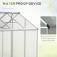 6' x 6' x 6.4' Walk-in Garden Greenhouse Polycarbonate Panels Plants Flower Growth Shed Cold Frame Outdoor Portable Warm House
