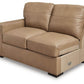 Bandon - Toffee - 3-Piece Sectional With Laf Loveseat - Leather Match - Forward Furniture