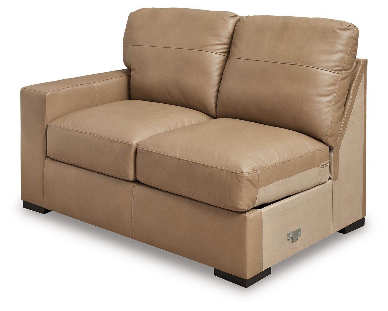 Bandon - Toffee - 3-Piece Sectional With Laf Loveseat - Leather Match - Forward Furniture