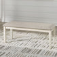 Robbinsdale - Large Upholstered Dining Room Bench - Antique White