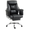 High Back Reclining Executive Chair with Footrest - Black