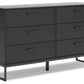 Socalle - Six Drawer Dresser