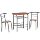 Dining Table Set of 3, 31.5" Kitchen Table and Chairs Set for 2 with Shelf, for Small Space, Dining Room, Living Room