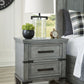 Russelyn - Gray - Two Drawer Night Stand