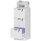 Vertical Filing Cabinet with 3 Drawers, Lock, File Cabinet for Home Office, A4 and Letter Size Files, White