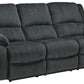 Draycoll - Slate - Reclining Power Sofa - Fabric