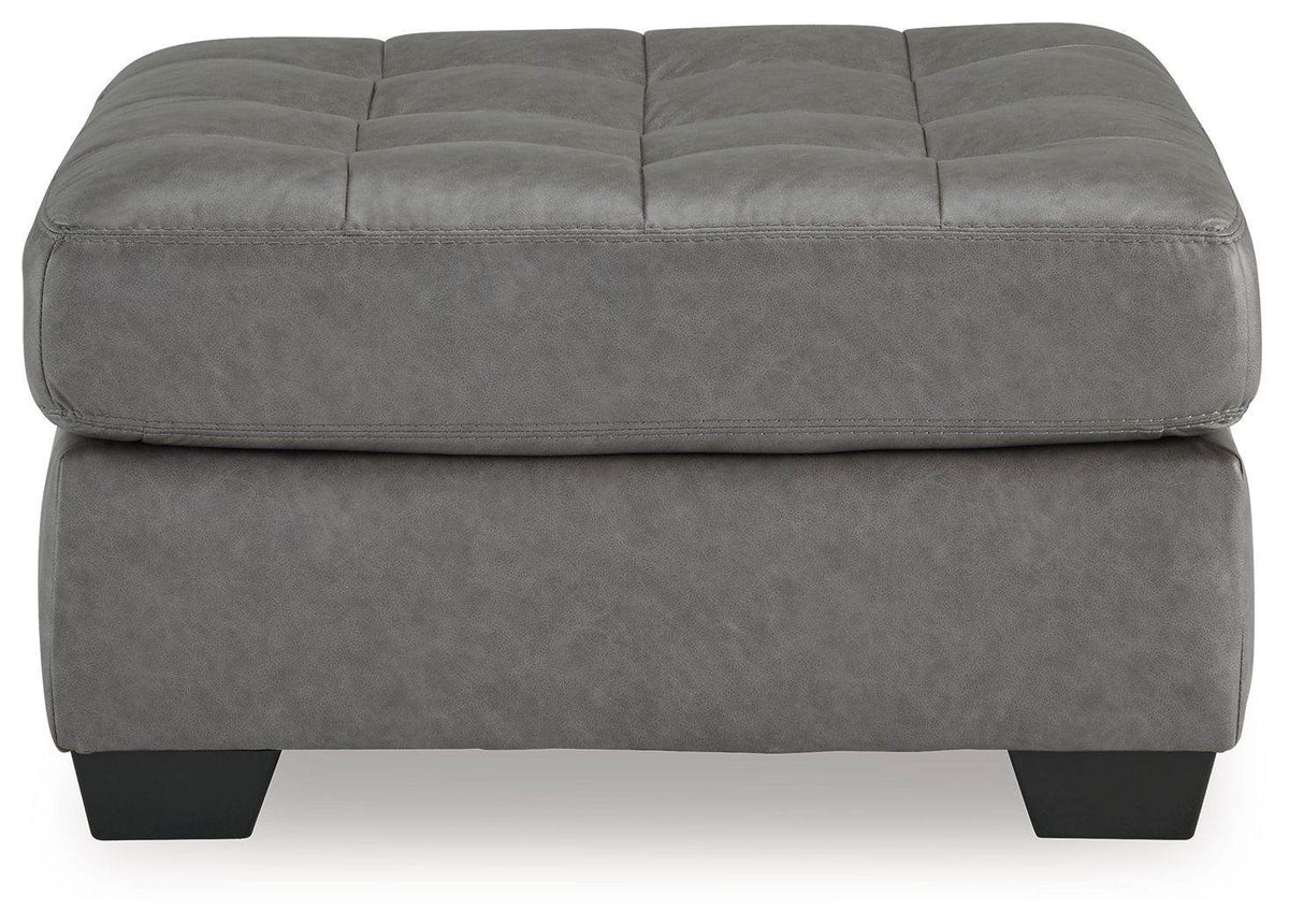 Clairette Court - Alloy - Oversized Accent Ottoman - Forward Furniture