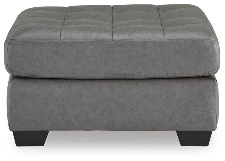 Clairette Court - Alloy - Oversized Accent Ottoman - Forward Furniture