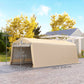 Portable Garage, Heavy Duty Carport Canopy with Ventilation Windows and Large Roll-up Door, Dark Grey
