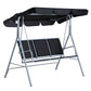 3-Seater Outdoor Swing Chair, Patio Swing, A Frame Porch Swing with Canopy, Garden Hammock Glider Bed, Light Grey