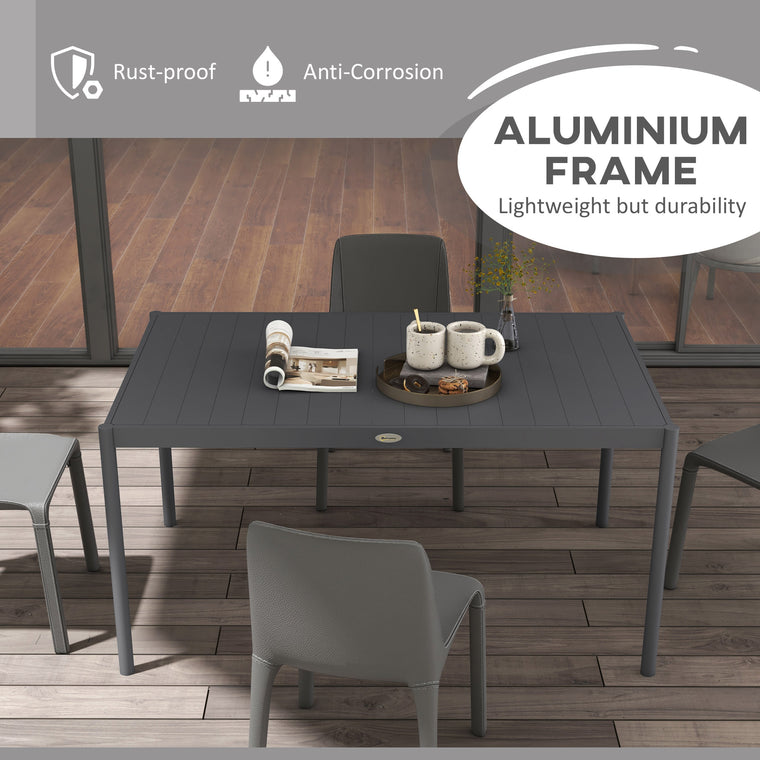57" Aluminum Outdoor Dining Table