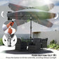 8.5 ft Outdoor Market Table Umbrella, Round Patio Umbrella with Tilt and Crank for Garden, Backyard, Deck, Dark Grey