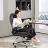 Executive Office Chair, Desk Chair with Flip-up Armrest, Diamond Fabric Computer Chair for Home Office, Dark Grey