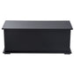 39.5" Storage Chest with 2 Safety Hinges, Storage Box Organizer with Flip-Top Lid, Entryway Storage Bench, Black