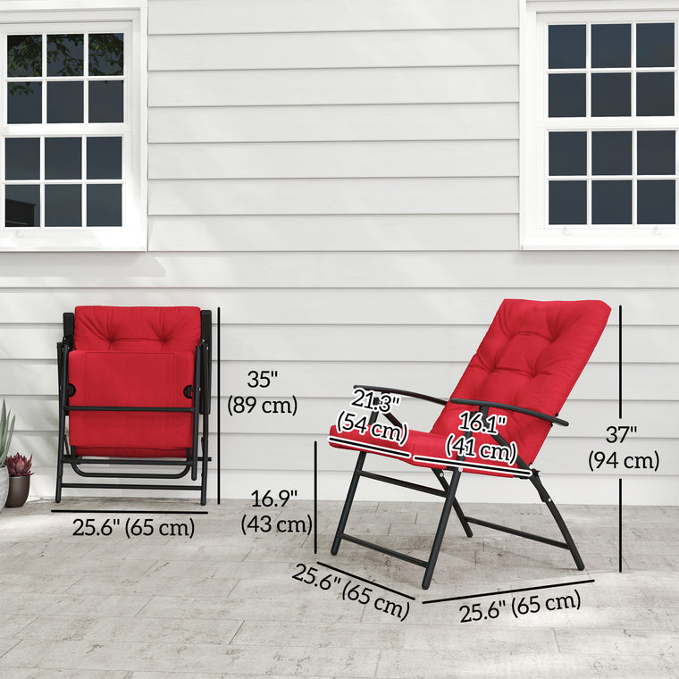Foldable Fabric Upholstered Recliner with Armrest