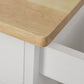 Kitchen Cart on Wheels, Rolling Kitchen Island with Drawer, Glass Door, Towel Rack and Adjustable Shelf, White
