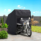 Motorcycle Shelter, Waterproof Motorcycle Cover Tent with 2 Mesh Windows, UV Protected & Dustproof Bike Storage Shed