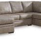 Amuleto - Desert - 2-Piece Sectional With Raf Corner Chaise - Leather Match