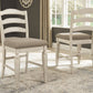 Realyn - Chipped White - Upholstered Barstool (Set of 2)