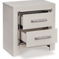 Zyniden - Silver - Two Drawer Night Stand