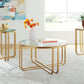 Milloton - Gold - Occasional Table Set (Set of 3)