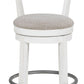Robbinsdale - Upholstered Swivel Barstool (Set of 2) - Antique White