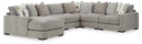 6 Pc. Left Arm Facing Corner Chaise Sectional