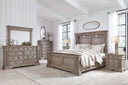 6 Pc. Bed, Dresser, Mirror, Chest