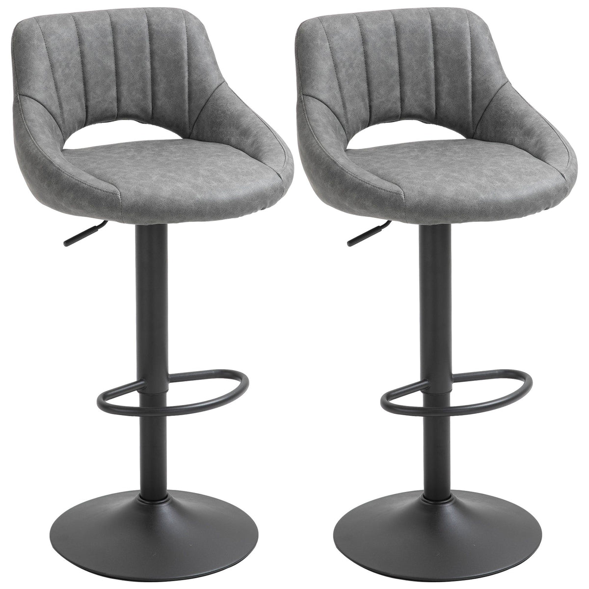 Swivel Counter Height Bar Stools Set of 2 - Grey