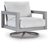 Hurley Park - Swivel Chair With Cushion - Gray