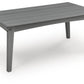 Cove Beach - Rectangular Cocktail Table - Gray