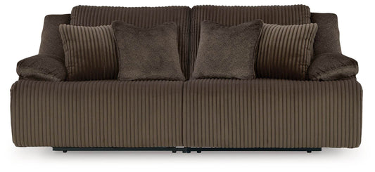 Top Tier - Chocolate - 2-Piece Sectional Reclining Loveseat - Forward Furniture