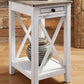 Adalane - White / Gray - Accent Table