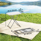 Folding Picnic Table 5-Level Height Adjustment, Portable Camping Table for Outdoor Indoor Use 30" x 20", White