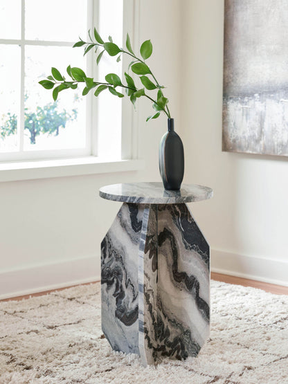 Wrenlane - Black / White / Taupe - Accent Table - Forward Furniture