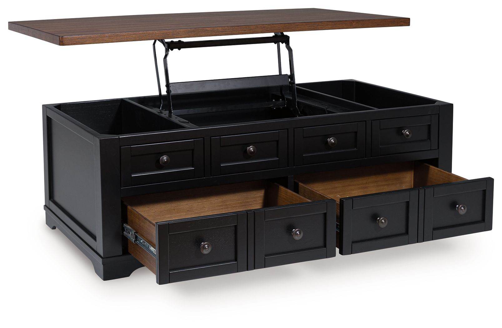 Wildenauer - Brown / Black - Lift Top Cocktail Table - Forward Furniture
